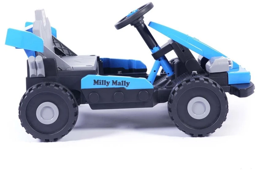 Elektrinis vaikiškas automobilis Milly Mally Prime 2in1 mėlynas