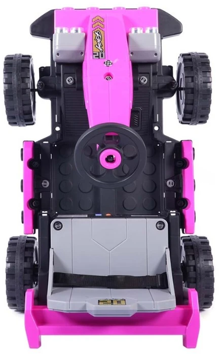 Elektrinis vaikiškas automobilis Milly Mally Prime 2in1 rožinis