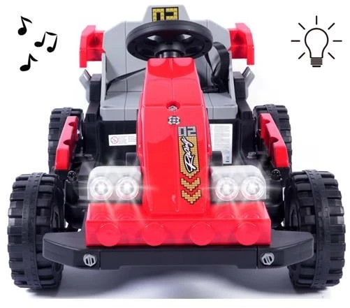 Elektrinis vaikiškas automobilis Milly Mally Prime 2in1 raudonas