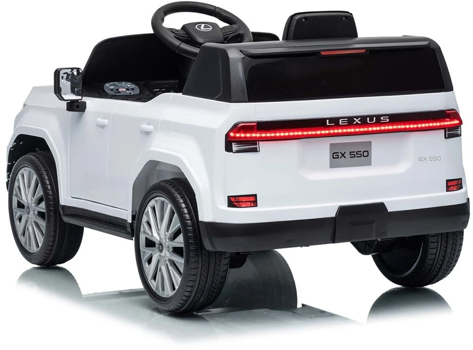 Elektrinis vaikiškas automobilis Milly Mally Lexus GX550 baltos spalvos