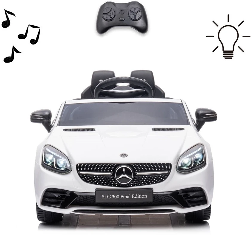Milly Mally Akumuliatorinis automobilis vaikams „Mercedes-Benz SLC“, baltos spalvos
