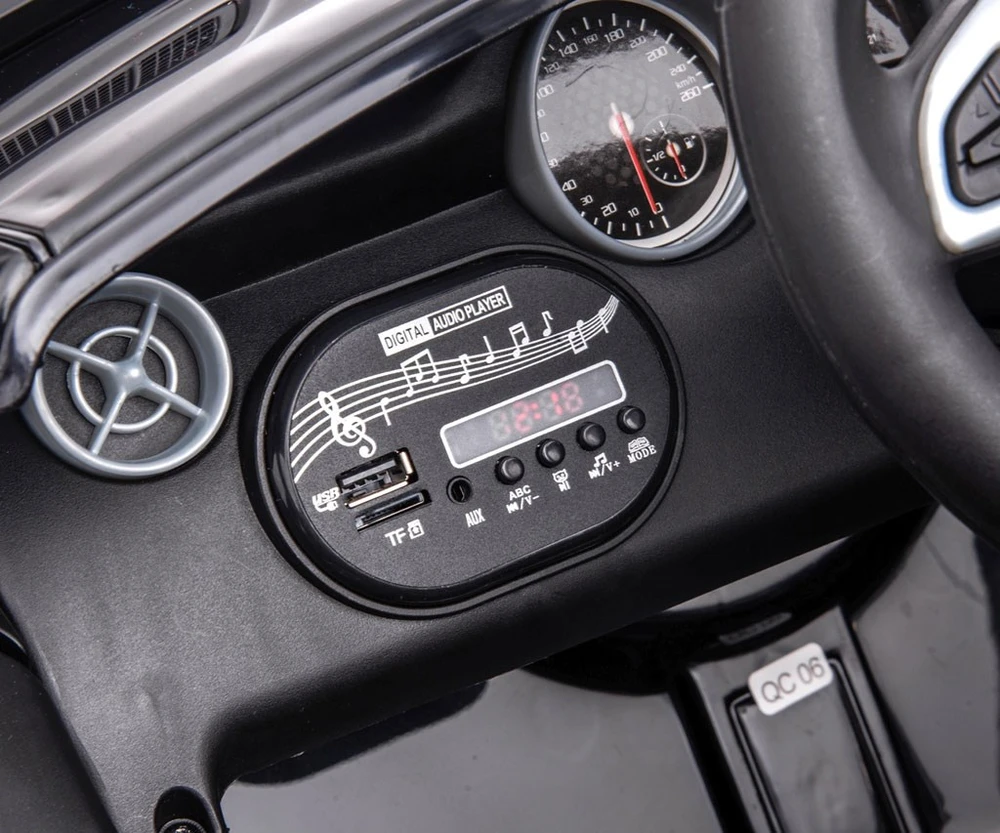 Milly Mally Akumuliatorinis automobilis vaikams „Mercedes-Benz SLC“, juodos spalvos