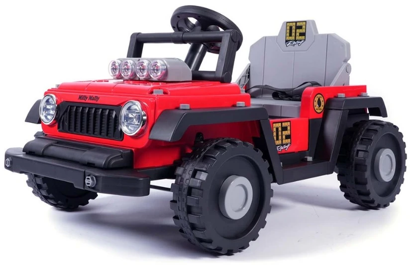 Elektrinis vaikiškas automobilis Milly Mally Prime 2in1 raudonas