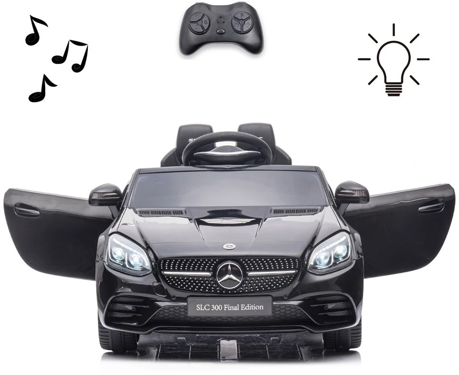 Milly Mally Akumuliatorinis automobilis vaikams „Mercedes-Benz SLC“, juodos spalvos