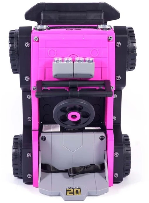 Elektrinis vaikiškas automobilis Milly Mally Prime 2in1 rožinis