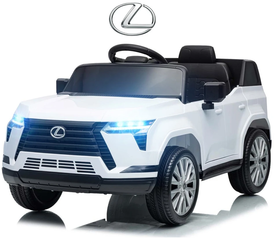 Elektrinis vaikiškas automobilis Milly Mally Lexus GX550 baltos spalvos