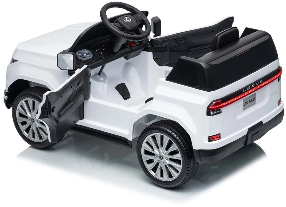 Elektrinis vaikiškas automobilis Milly Mally Lexus GX550 baltos spalvos