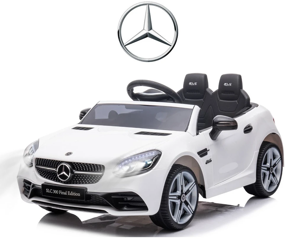 Milly Mally Akumuliatorinis automobilis vaikams „Mercedes-Benz SLC“, baltos spalvos