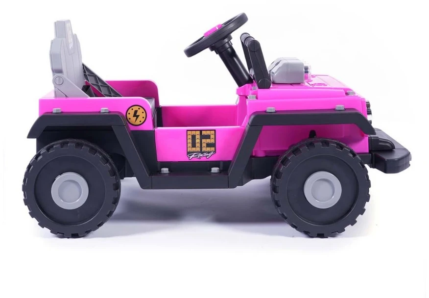Elektrinis vaikiškas automobilis Milly Mally Prime 2in1 rožinis