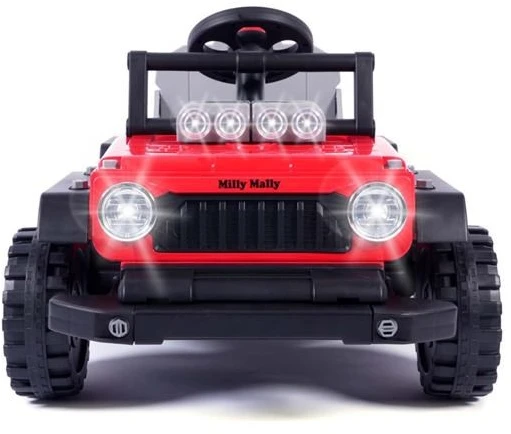 Elektrinis vaikiškas automobilis Milly Mally Prime 2in1 raudonas