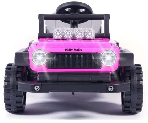 Elektrinis vaikiškas automobilis Milly Mally Prime 2in1 rožinis