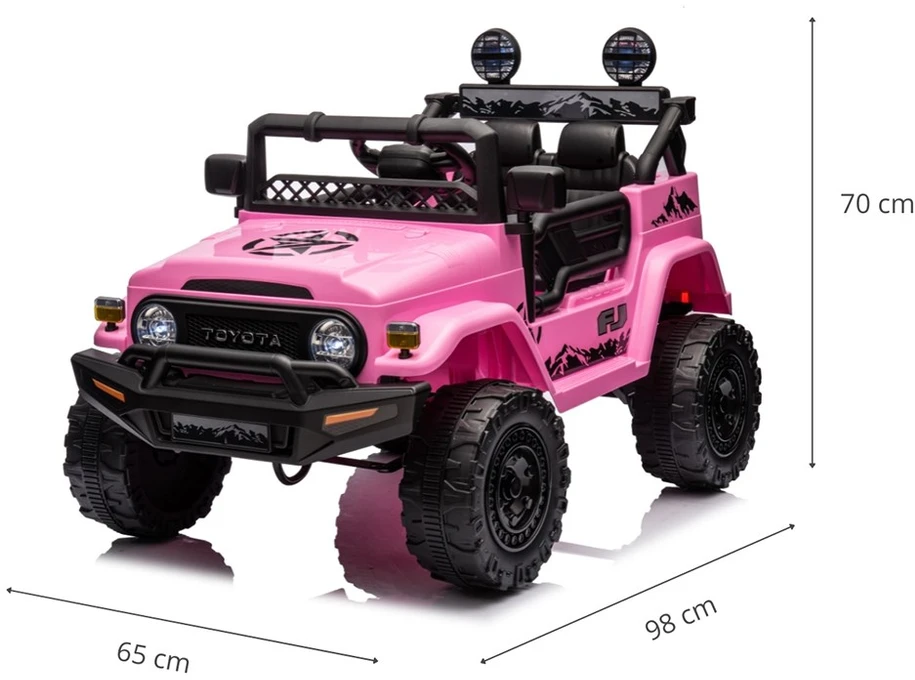 MILLY MALLY 6234 Akumuliatorinė transporto priemonė Toyota FJ Cruiser rožinė