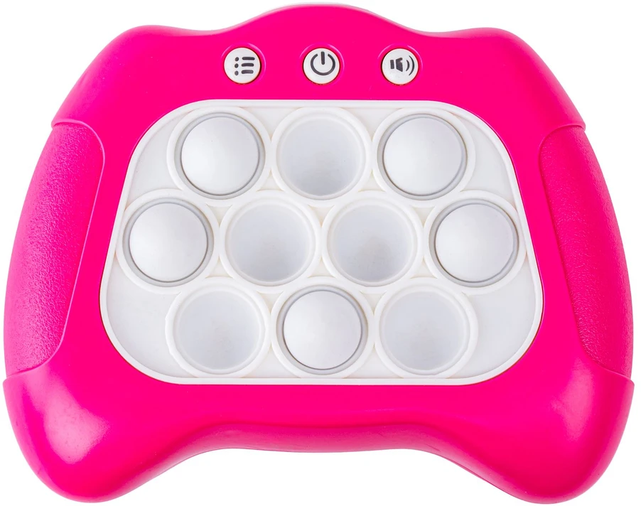 Elektroninė antistresinė sensorinė žaidimų pulto rožinė versija Pop It