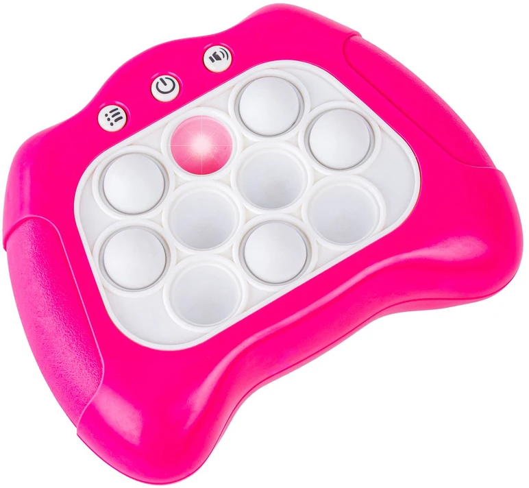 Elektroninė antistresinė sensorinė žaidimų pulto rožinė versija Pop It