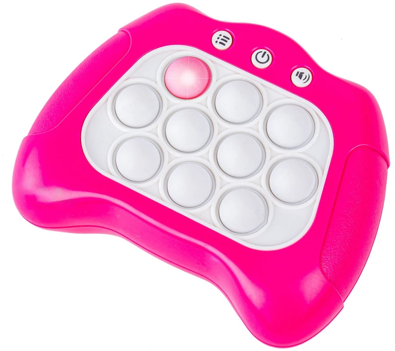 Elektroninė antistresinė sensorinė žaidimų pulto rožinė versija Pop It