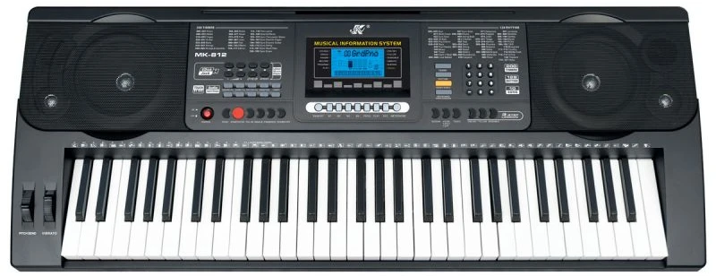 Elektroninė klaviatūra vargonams 61 klavišas MK-812 su maitinimu