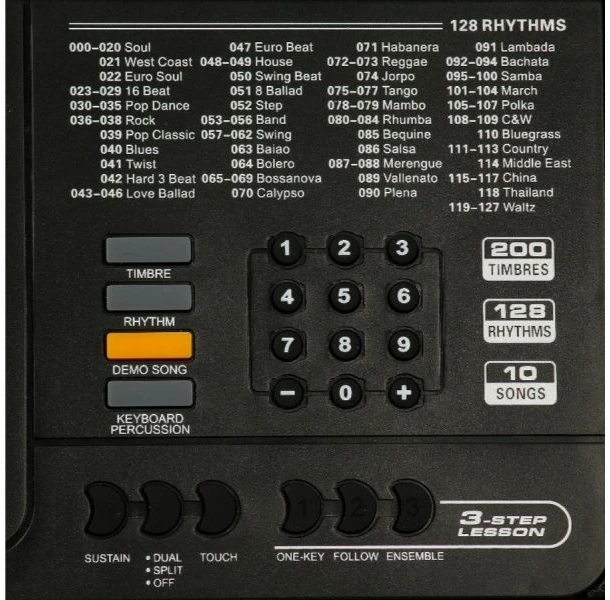 Elektroninė klaviatūra vargonams 61 klavišas MK-812 su maitinimu