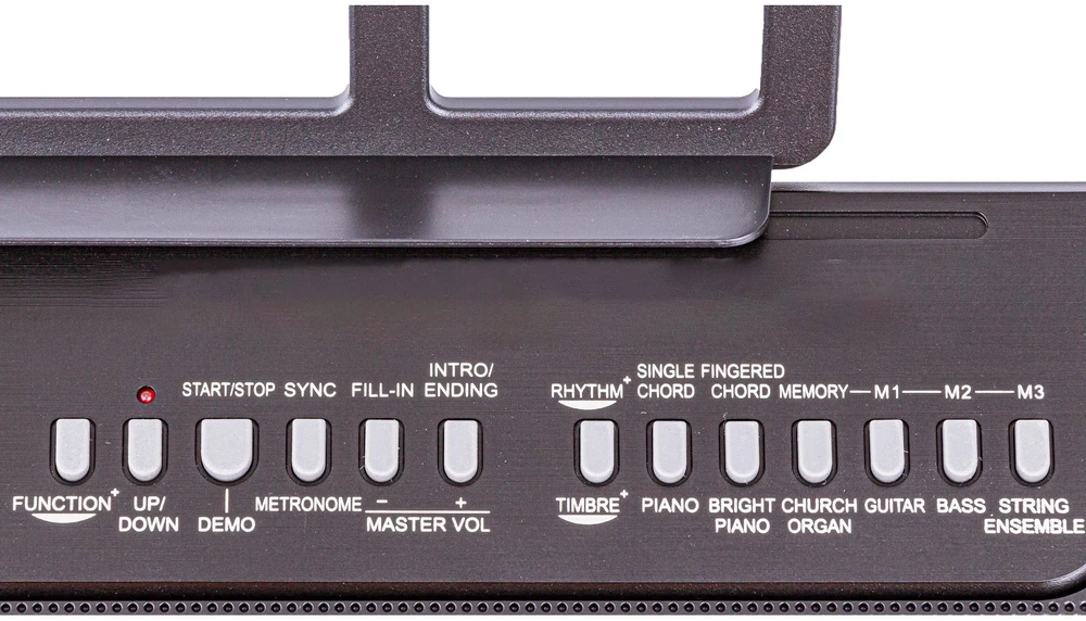 Elektroninės klavišinės organos su 61 klavišu ir MIDI jungtimi