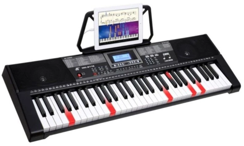 Elektroniniai klavišiniai MK-2115 su apšvietimu ir maitinimu