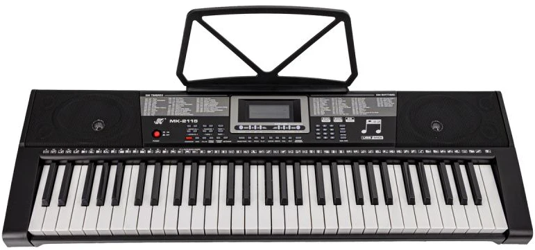 Elektroniniai klavišiniai MK-2115 su apšvietimu ir maitinimu