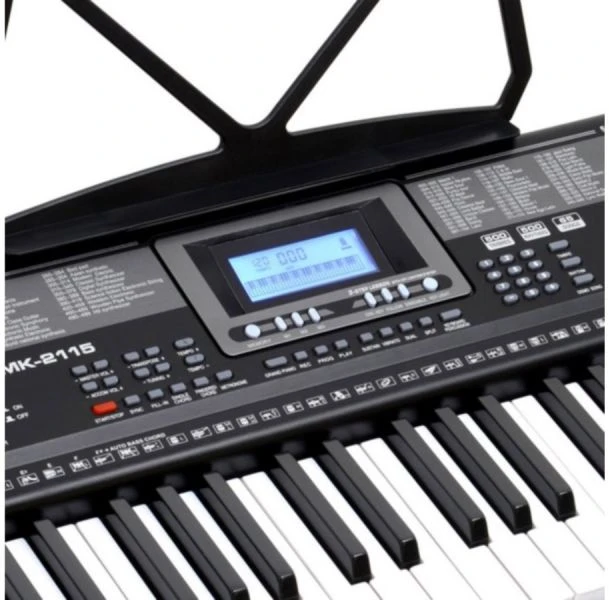 Elektroniniai klavišiniai MK-2115 su apšvietimu ir maitinimu
