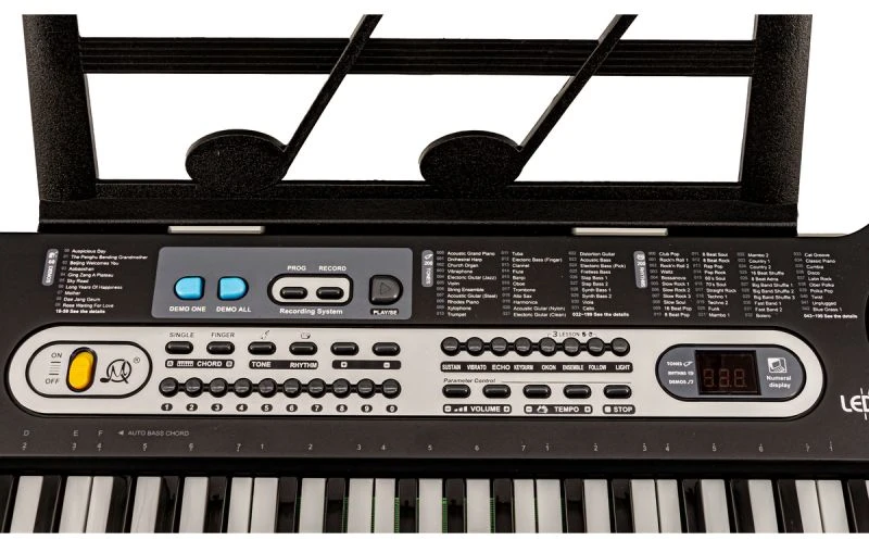 Elektroninis klaviatūrinis instrumentas MQ-6119L su mikrofonu ir 61 klavišu