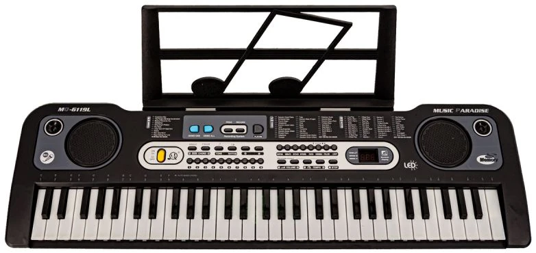 Elektroninis klaviatūrinis instrumentas MQ-6119L su mikrofonu ir 61 klavišu