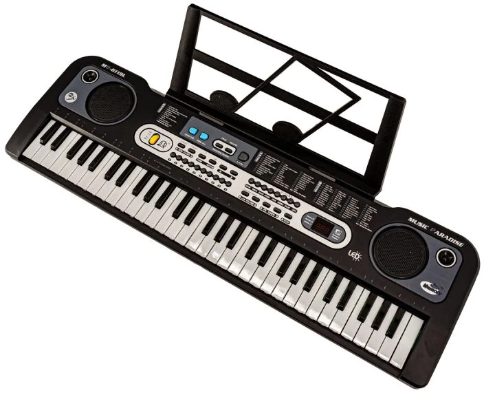 Elektroninis klaviatūrinis instrumentas MQ-6119L su mikrofonu ir 61 klavišu