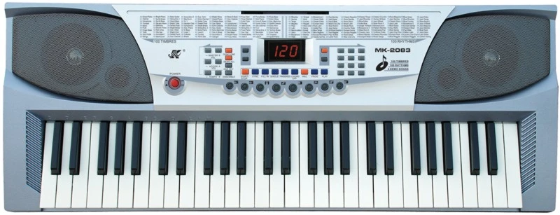 Elektroninis klavišiniai instrumentas MK-2083 su 54 klavišais ir 100 ritmų