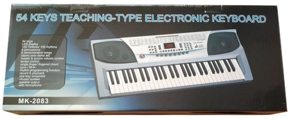 Elektroninis klavišiniai instrumentas MK-2083 su 54 klavišais ir 100 ritmų