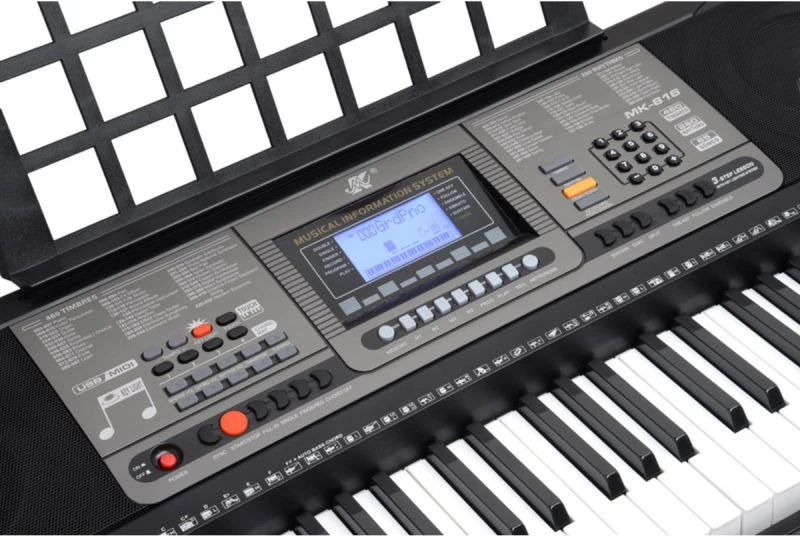 Elektroninis klavišinis instrumentas su 61 klavišu ir mokymosi funkcija