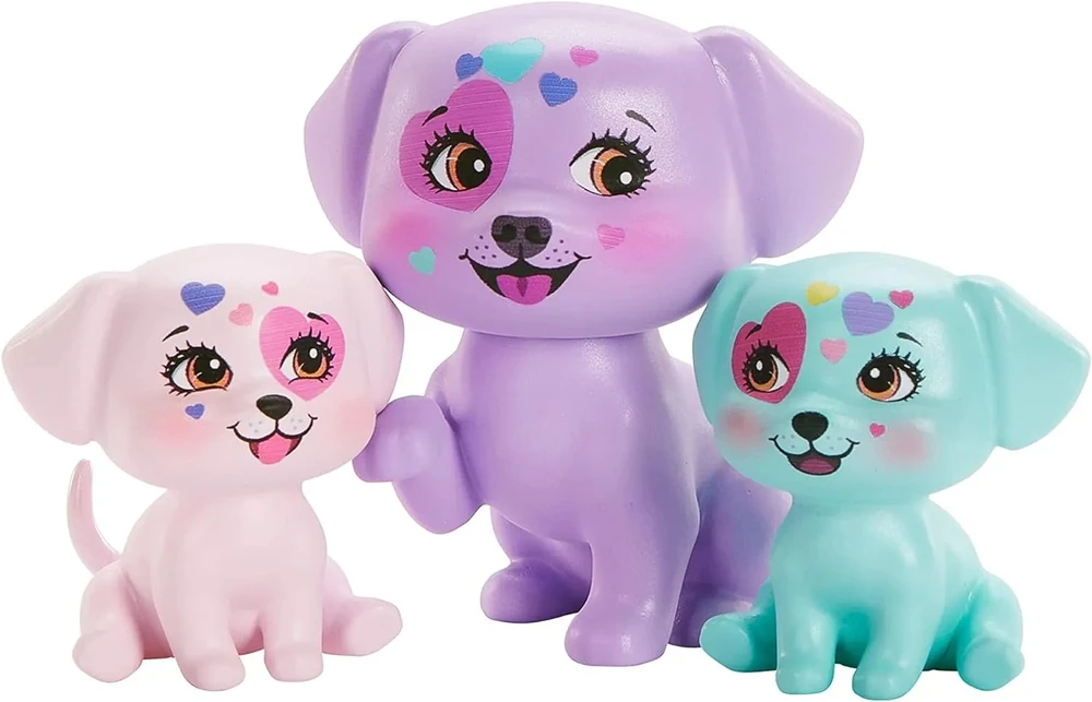 Enchantimals City Tails pagrindinės gatvės Dessa dalmatų šeima HKN14