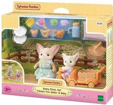 Sylvanian Families Epoch Figūrėlės lapiukų šeimyna su pikniko aksesuarais