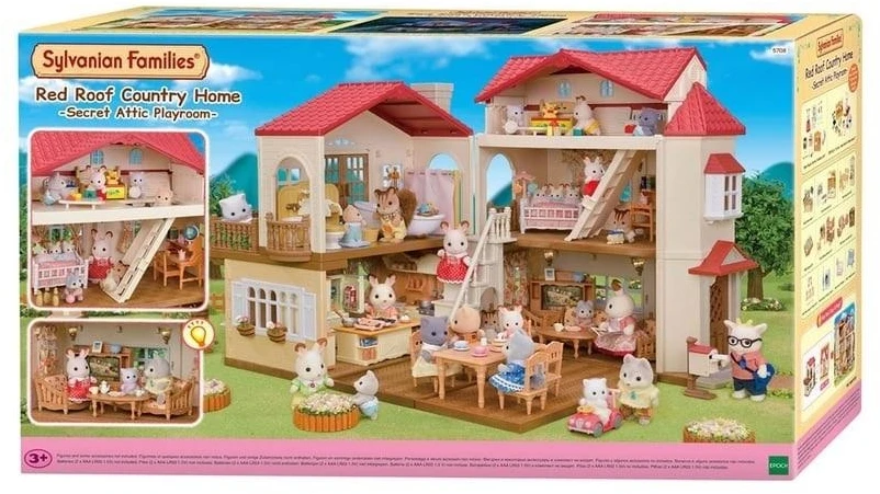 Sylvanian Families Kaimo namas su raudonu stogu