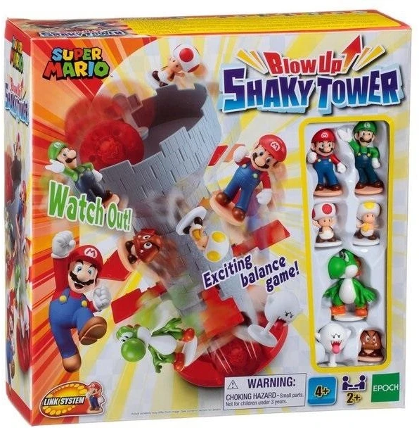 Epoch Stalo žaidimas Super Mario svyruojanti bokšto konstrukcija