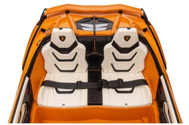 EUROBABY Vaikiškas elektromobilis Lamborghini Sian oranžinis