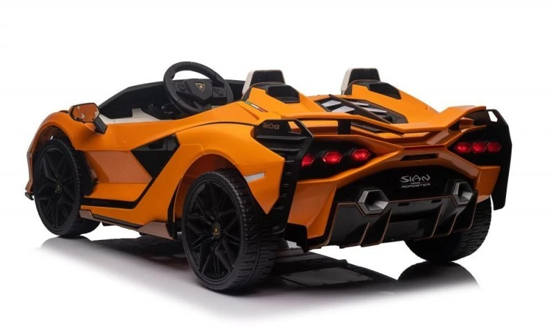 EUROBABY Vaikiškas elektromobilis Lamborghini Sian oranžinis