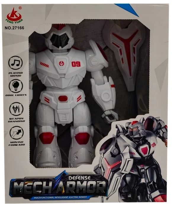 Eurobaby Zabawki Interaktyvus robotas mech armor su šviesos ir garso efektais