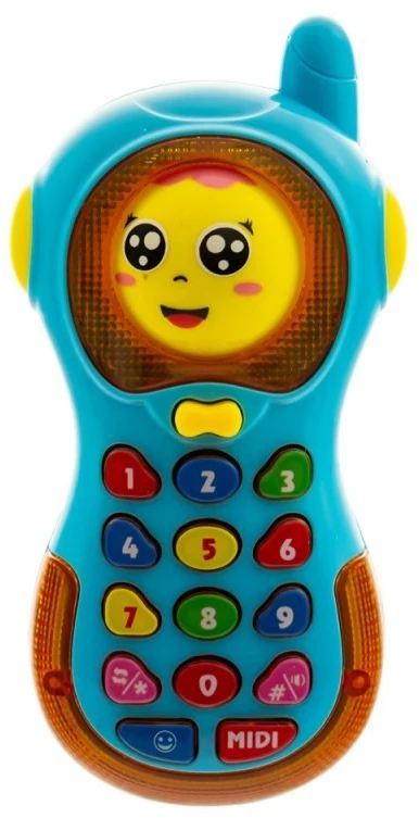 Eurobaby Zabawki Interaktyvus žaislas telefonas su barškučiu ir šviesomis