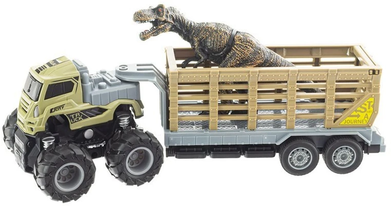 Eurobaby Zabawki Žaislinis automobilis su priekaba dinozaurui Eurobaby