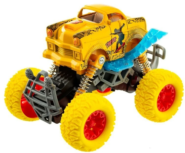 Eurobaby Zabawki Žaislinis metalinis automobilis monster su garsais ir šviesomis