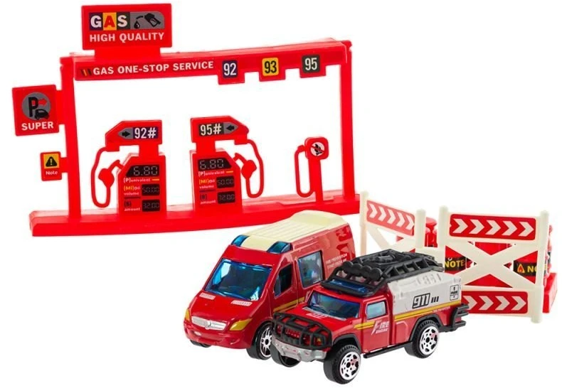 Eurobaby Zabawki Žaislinis ugniagesių transporto rinkinys Eurobaby