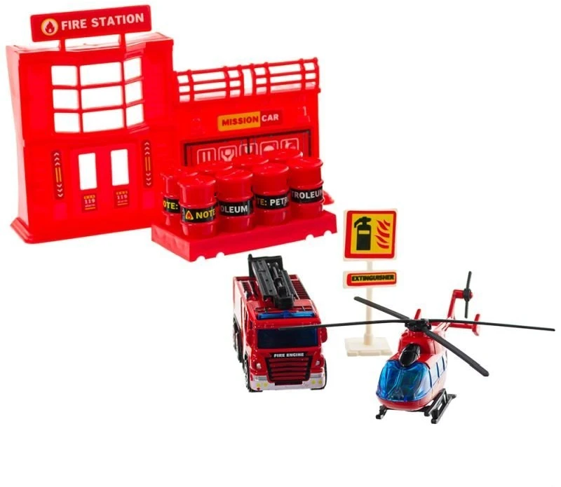 Eurobaby Zabawki Žaislinis ugniagesių transporto rinkinys Eurobaby
