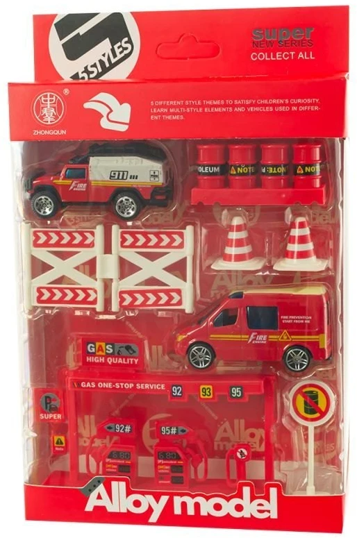 Eurobaby Zabawki Žaislinis ugniagesių transporto rinkinys Eurobaby