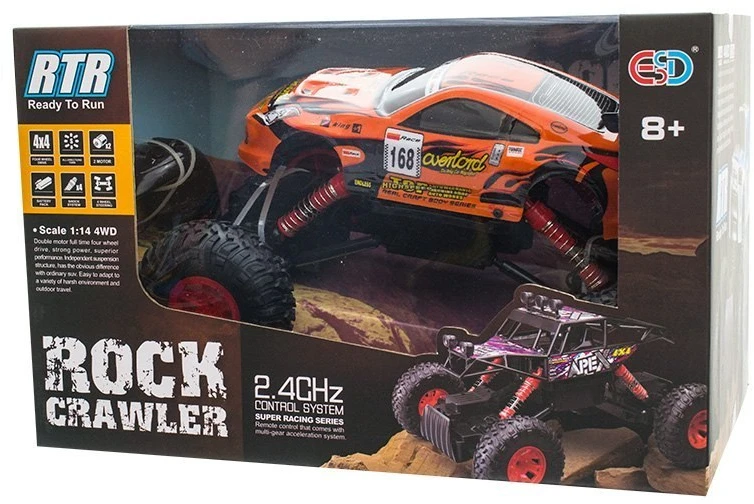 Eurobaby Zabawki Žaislinis visureigis Rock Crawler 1:14 su 4x4 pavara
