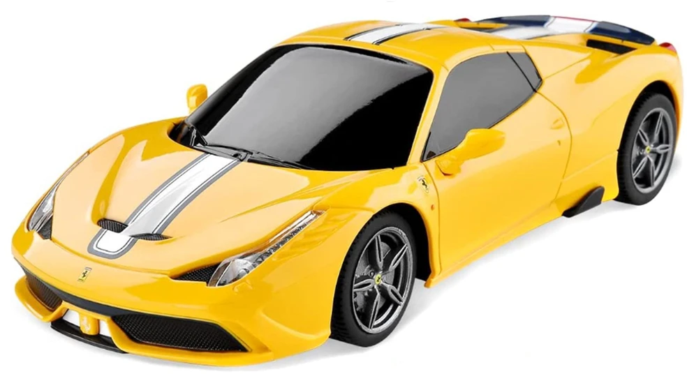 Ferrari 458 Speciale A 1:24 Rastar 71900 geltonas valdomas automobilis