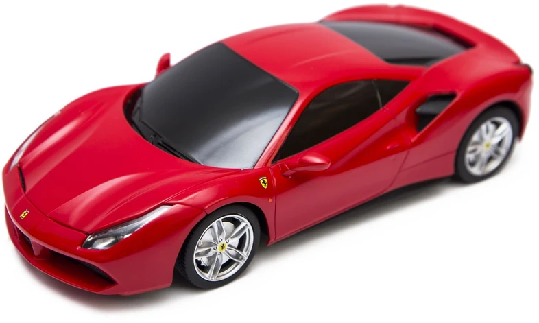 Ferrari 488 GTB mastelis 1:24 Rastar 76000 raudonas valdomas automobilis