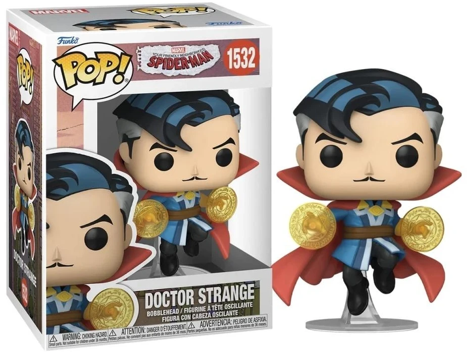 FUNKO POP! Vinilinė figūrėlė: Marvel: Your Friendly Neighborhood Spider-Man - Doctor Strange, 9 cm