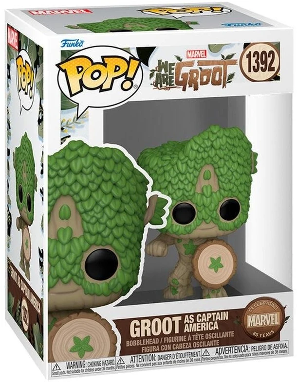 FUNKO POP! Vinilinė figūrėlė: Marvel - Grootas kaip kapitonas Amerika