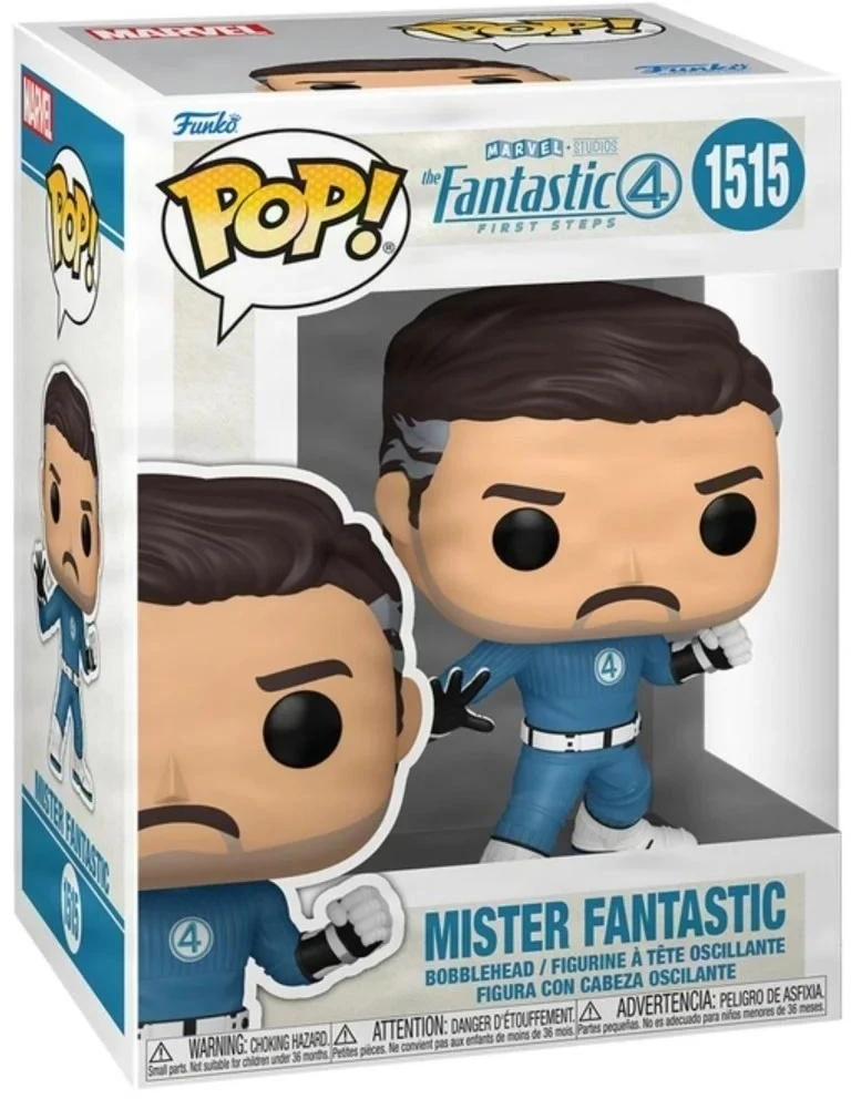 FUNKO POP! Vinilinė figūrėlė: Marvel: The Fantastic Four: First Steps - Mister Fantastic, 9 cm